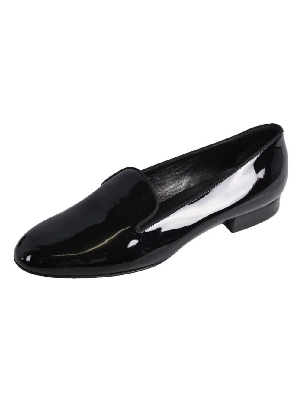 Saint Laurent Loafers Opera Shoes Leather Patent Black